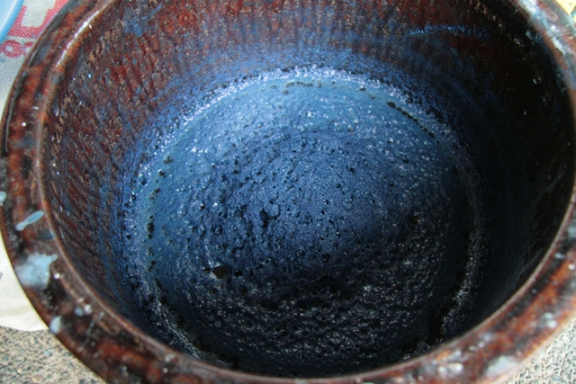 沈澱藍　発酵建て